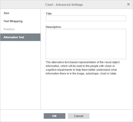 Chart - Advanced Settings