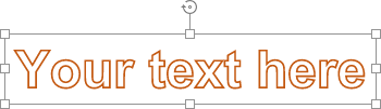 Text box selected