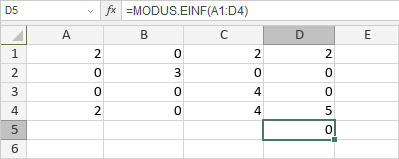 MODUS.EINF-Funktion
