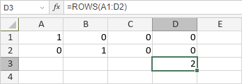 ROWS Function