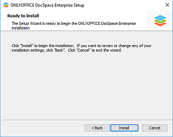 How to deploy ONLYOFFICE DocSpace Enterprise for Windows on a local server? Step 3