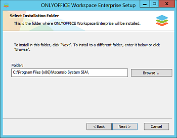 ONLYOFFICE Workspace Enterprise Edition für Windows bereitstellen. Schritt 3