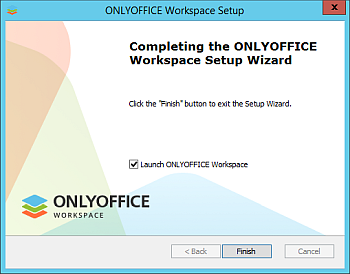 ONLYOFFICE Workspace für Windows bereitstellen. Schritt 3