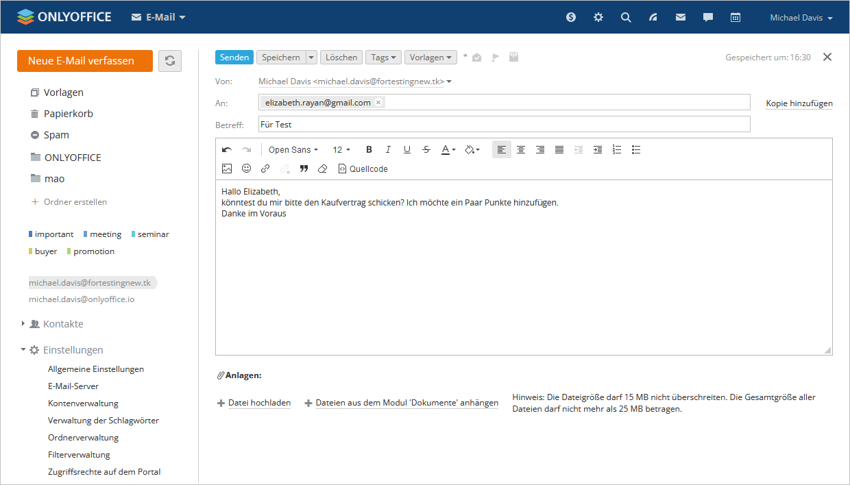 E-Mail erstellen