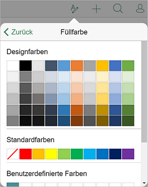 Hintegrundfarbe - Einstellungen