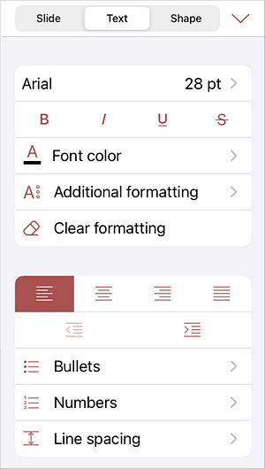 Paragraph Indent settings