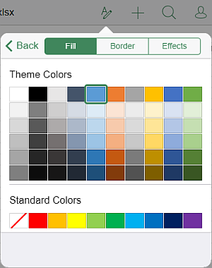 Shape Settings - Fill