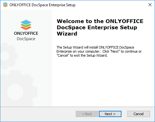 Comment déployer ONLYOFFICE DocSpace Enterprise sous Windows sur un serveur local? Étape 3.