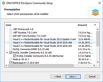 Comment déployer ONLYOFFICE DocSpace Community sous Windows sur un serveur local? Étape 2