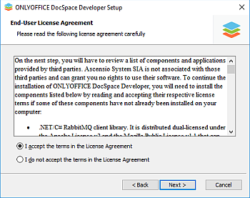 Comment déployer ONLYOFFICE DocSpace Developer sous Windows sur un serveur local? Étape 2