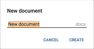 Créer un nouveaux document