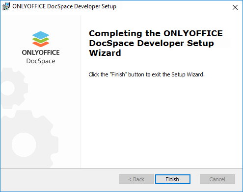 How to deploy ONLYOFFICE DocSpace Developer for Windows on a local server? Step 3