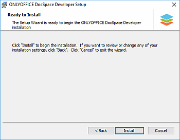 How to deploy ONLYOFFICE DocSpace Developer for Windows on a local server? Step 3