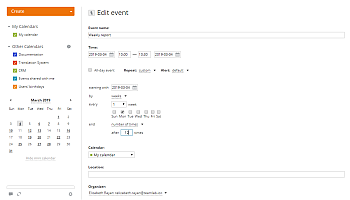 How to add a recurring event? Step 3