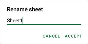 Rename sheets