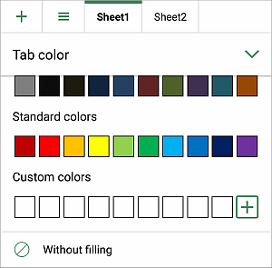 Tab color local