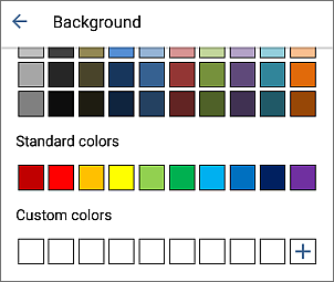 Paragraph Background settings local