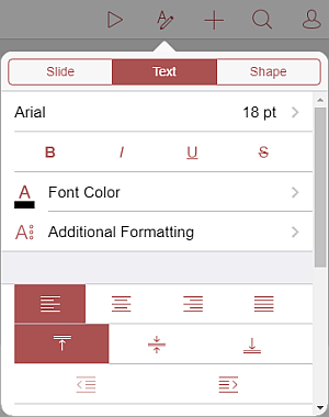 Paragraph Alignment settings