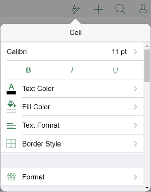 Cell Border settings