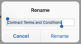 Rename document