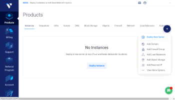 Create your instance in Vultr