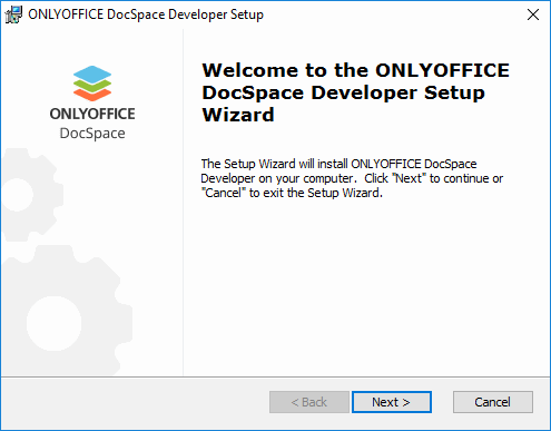 How to deploy ONLYOFFICE DocSpace Developer for Windows on a local server? Step 3