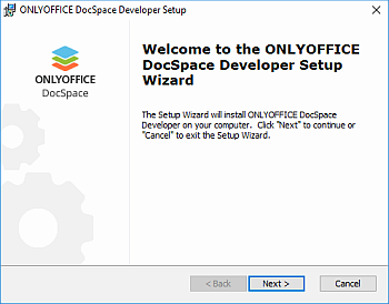 How to deploy ONLYOFFICE DocSpace Developer for Windows on a local server? Step 3