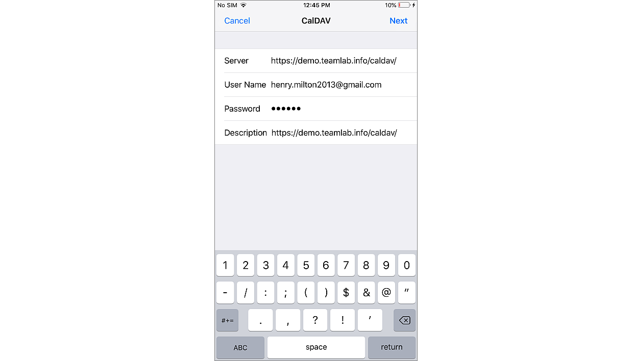 Exporting Calendar - iOS device