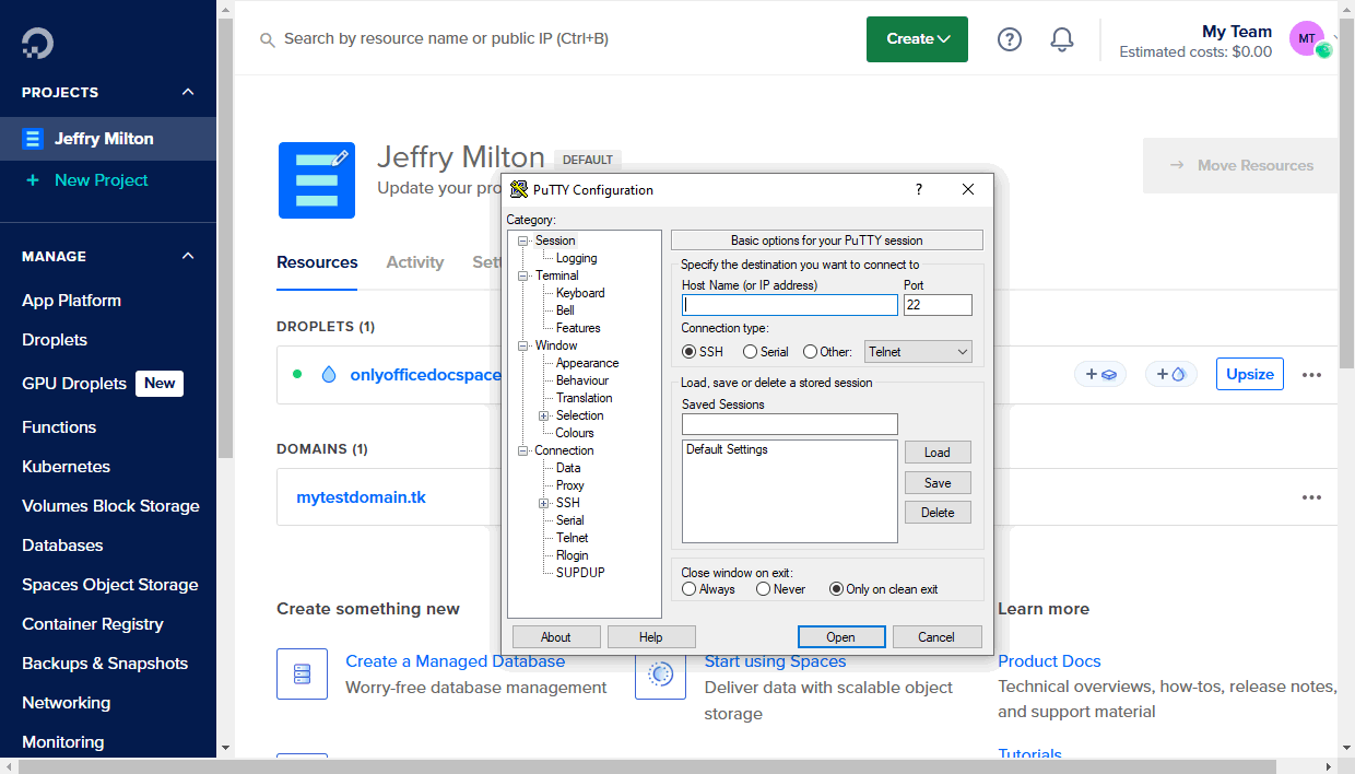 Connect to your server via SSH