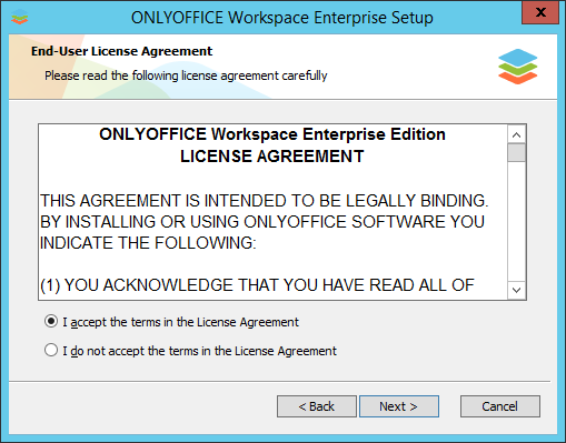 Как развернуть ONLYOFFICE Workspace Enterprise Edition для Windows на локальном сервере? Шаг 3