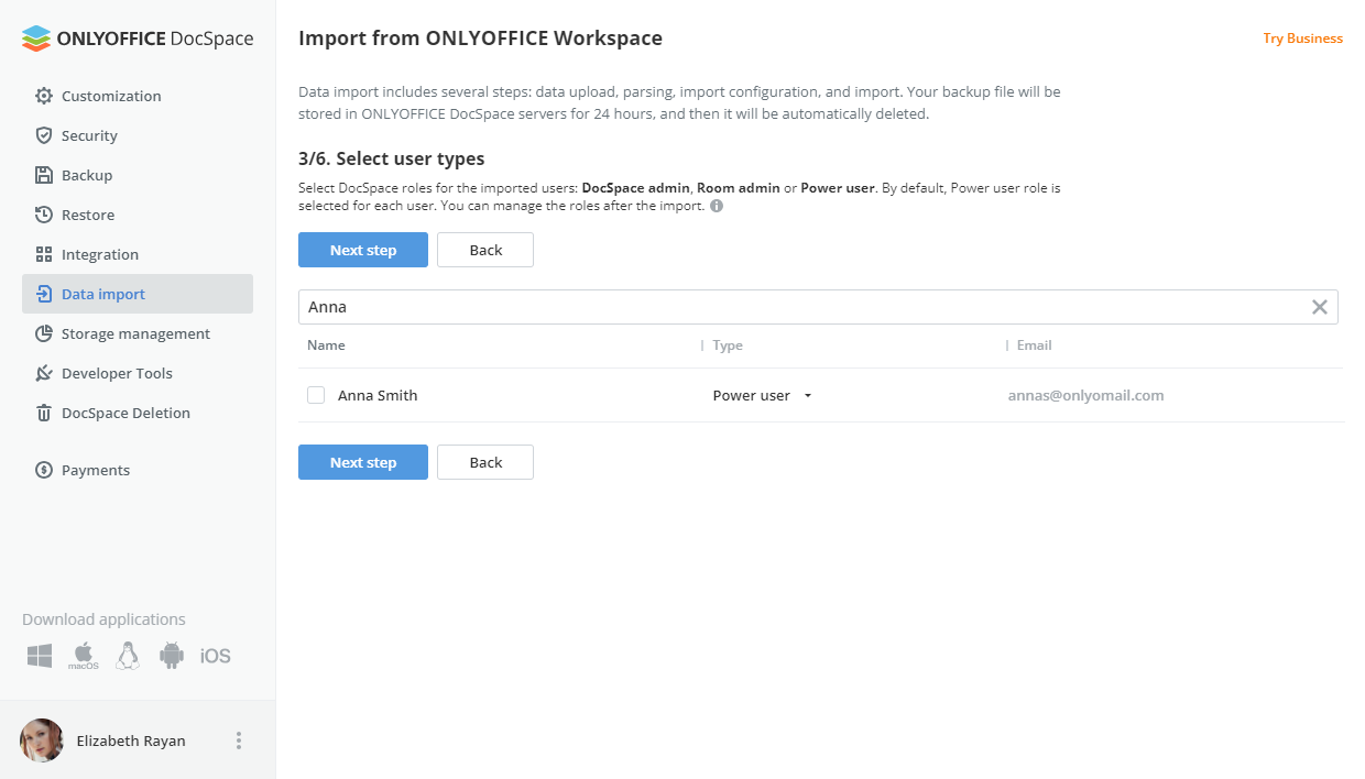 Migrating ONLYOFFICE Workspace data to ONLYOFFICE DocSpace